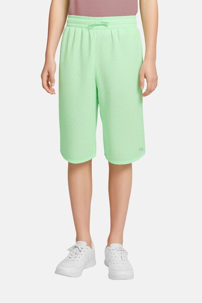 GAP Kids Boy Textured Basic Shorts, Lime Green