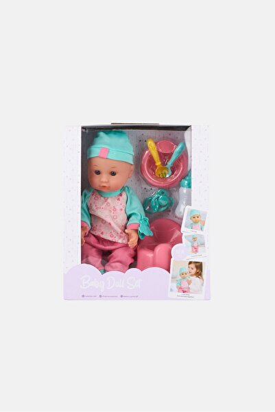 Ton O' Fun مجموعة دمية طفل حديث الولادة مع الملحقات