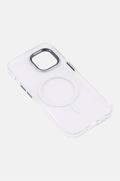 Levelo iPhone 14 MagSafe Sensa Clear Back Case, Transparent/Grey