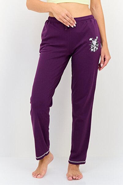 Zivame By Rosaline Women Graphic Print Pyjama Pants, Purple