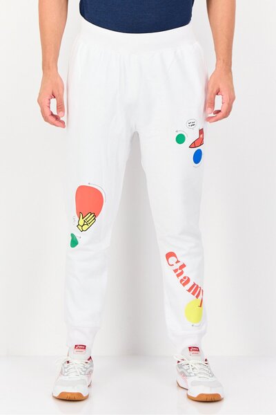 Champion Men Sportswear Fit Outdoor Sweatpants, White