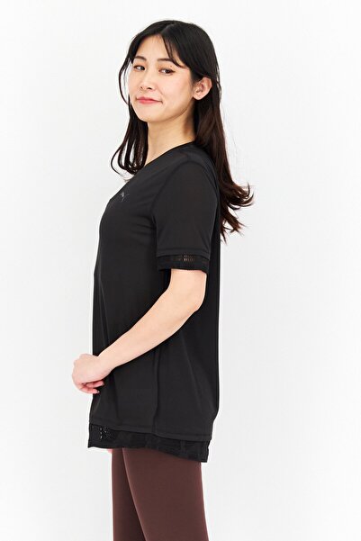 Puma Women Sportswear Fit Brand Logo Training Tops, Black