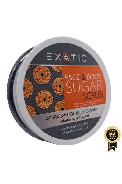 Exotic Exotic African Black Soap Sugar Scrub for Face and Body 300ml