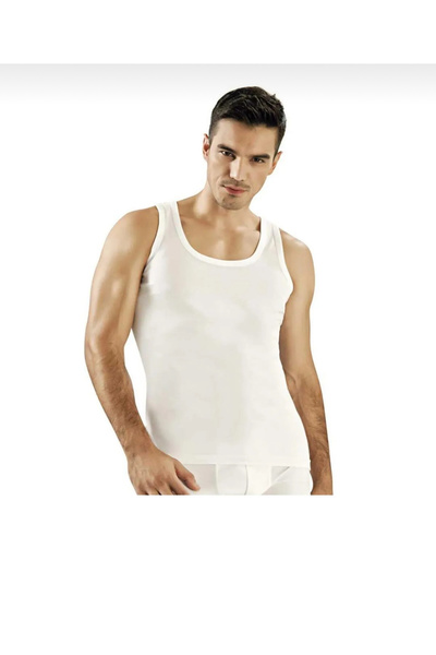 Namaldı Men's Ribbed Cotton Camisole T-Shirt 2 Pieces