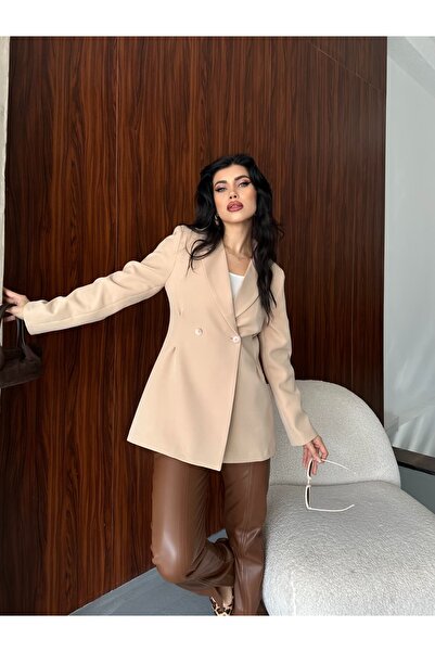 MYGİYİMİSTANBUL Double Button Blazer Jacket