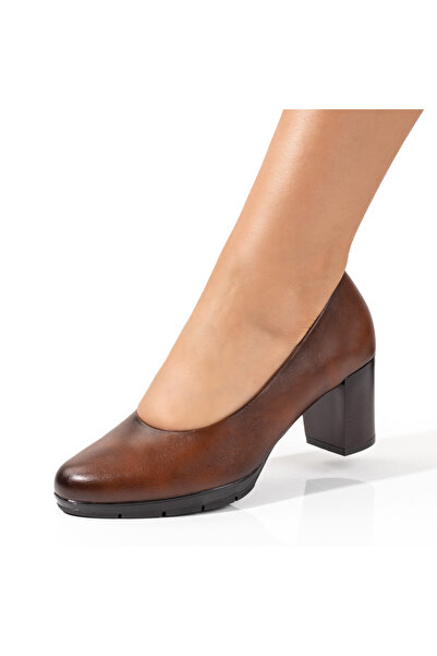 BMoD Pantofi cu toc maro pentru femei MOD09798