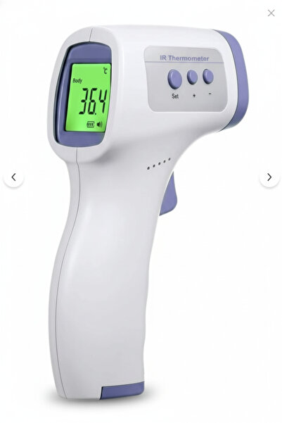 HuaiHua Temassız Ateş Ölçer Kızıl Ötesi Vücut Ve Alından Termometre