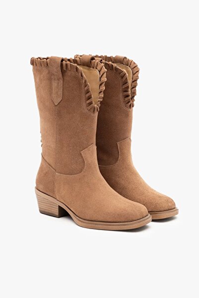 Louis Cardy Γυναικείες μπότες Dema Sigaro Suede Leather