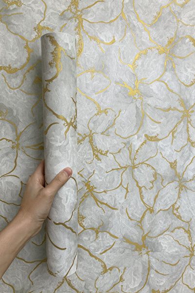 UKAB DEKOR Lüks Kendinden Yapışkanlı Esnek Köpük Beyaz Pvc Mermer Panel Banyo Wc Mutfak (1 Adet)