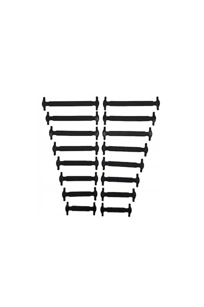 Doty Șireturi elastice din silicon FreeLaces Doty®, 12 buc, negre