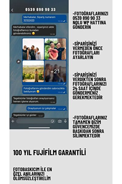 fotobaskıcım 25 Adet 10x15 Gerçek Fotoğraf Kağıdına Baskı – Fujifilm Kalitesi