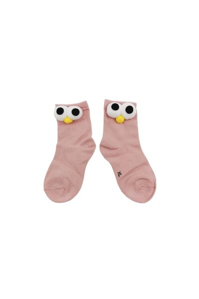 Doty Șosete FunnyEyes pentru copii, bumbac, design creativ, mărimea 30-35, roz,