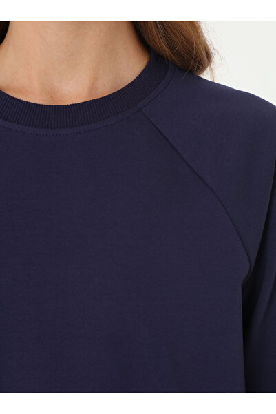 Benin Базовий велосипедний комір, рукави реглан, довгий двокомпонентний спортивний костюм - темно-синій -