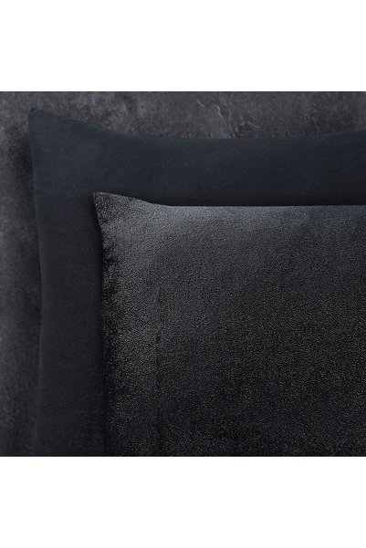 Sleeptime Lenjerie de pat, Sleeptime, pentru 1 persoană, Neagra, Fleece fină, 140x200 cm
