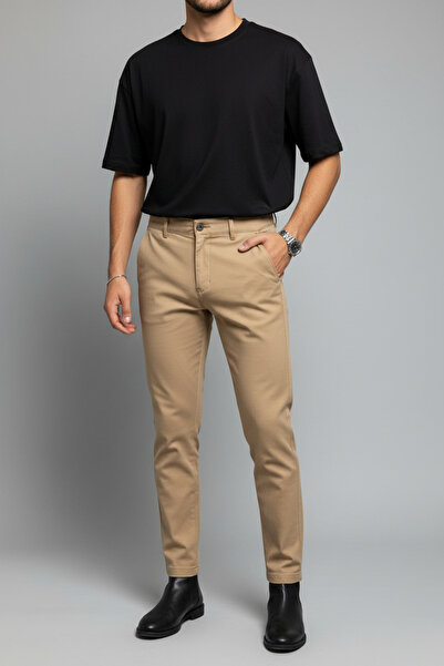 hello7 Slim Fit Kumaş Günlük Erkek Pantolon Tarz Sahibi, Rahat Kesim