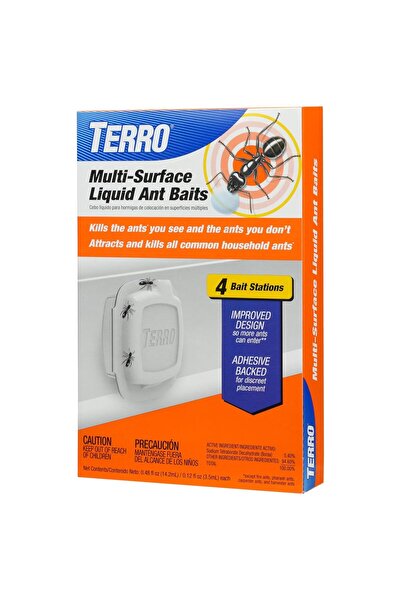 TERRO Multi Surface Liquid with Adhesive Strips for Discreet Baiting, Multico...