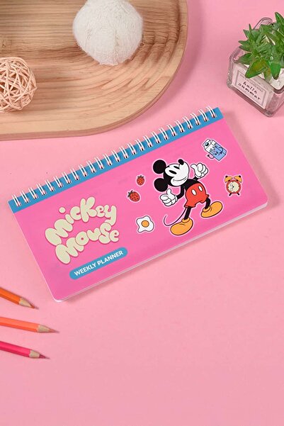 Disney Lisanslı Mickey Yemek Koleksiyonu PP Haftalık Planlayıcı (60 Sayfa, 12...