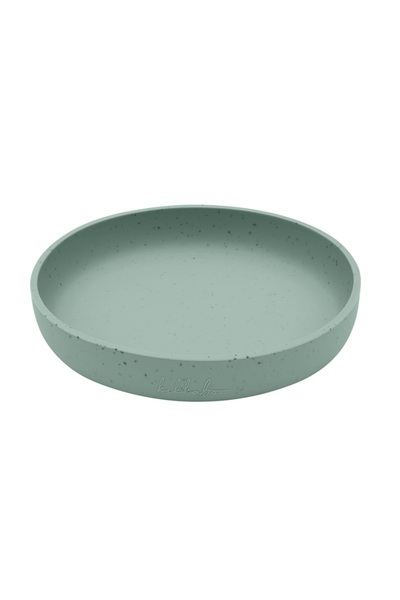 Kikka Boo Food-grade silicone baby plate 400ml, Platinum Sage