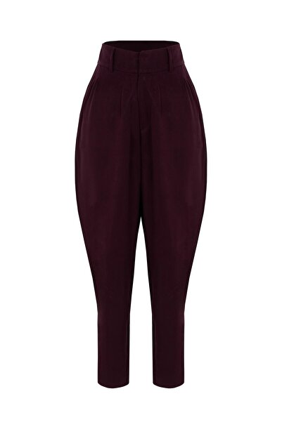 AURA BEA YÜKSEK BEL KLASİK PANTOLON MÜRDÜM