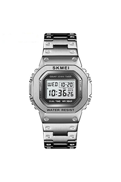 Skmei Ceas casual bărbătesc, sport, digital, iluminare din spate. Oțel inoxidabil.