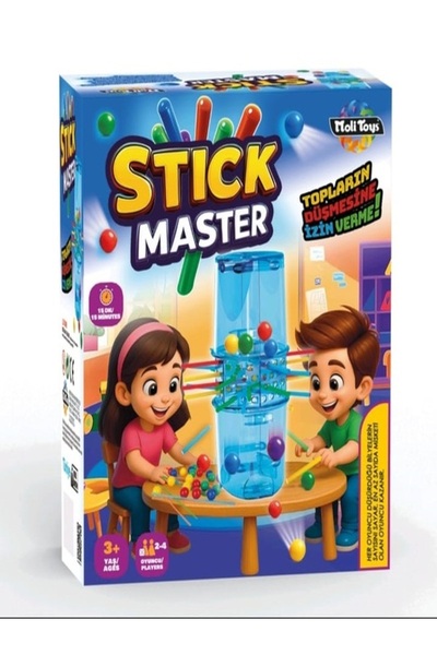 Moli Toys Stick Master- Topların Düşmesine İzin Verme Kutu Oyunu