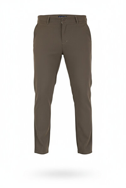 hello7 Men's Slim Fit Patterned Chino Pants Casual Elegance