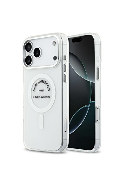 Karl Lagerfeld Carcasă pentru iPhone 17 Pro Max, IML Glitter cu logo-ul K&C H...