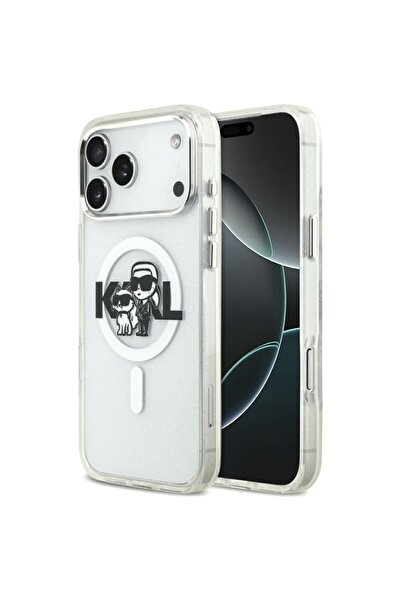 Karl Lagerfeld Carcasă pentru iPhone 17 Pro Max, IML Glitter cu logo-ul K&C H...