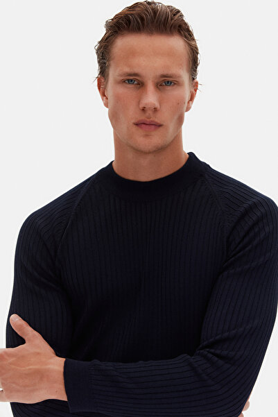 Twn Slim Fit Navy Blue πουλόβερ