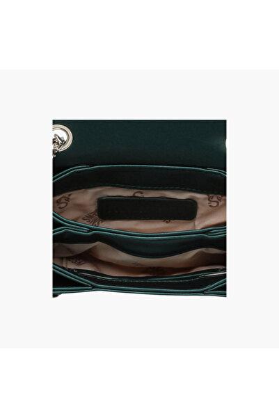 Steve Madden Embellished Buckle Crossbody Bag with Chain Strap