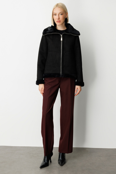 Ekol Plush Inside Chamois Coat 8005-26K Black