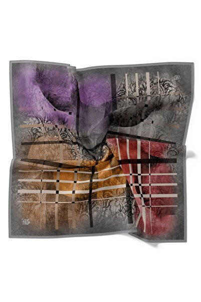 Levidor Ethnic Striped Pattern Sparkling Crystal Scarf