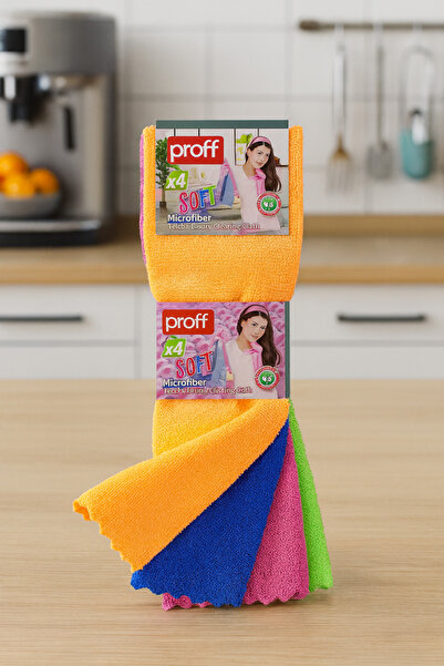 DUFF CLEAN Proff Laser Cut (Piko Patterned) 8-Pack Microfiber Cloth Micro Fiber Cleaning Cloth 30 X 30 cm