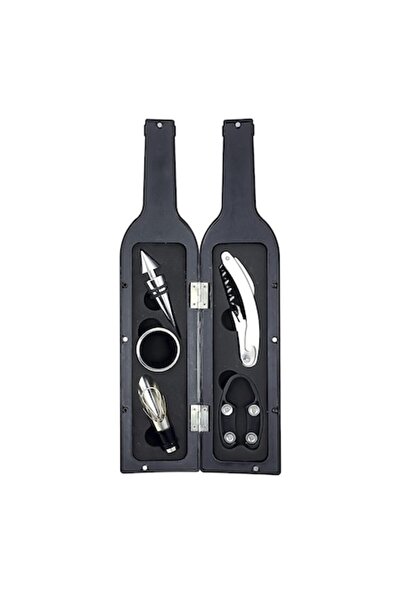 Doty WineToolsBottle wine accessory set, 5 accessories included, in wine bottle shape, fine material,