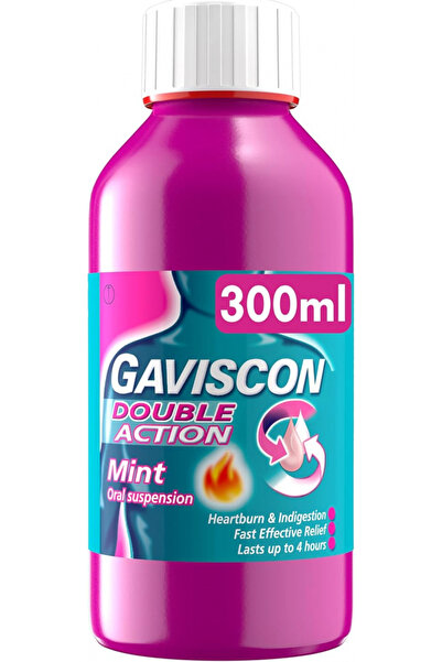 Gaviscon سائل مزدوج المفعول بنكهة النعناع - 300 مل
