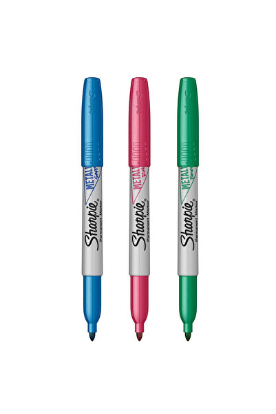 Sharpie Set 3 markere Metallic, culori ruby, emerald, safir