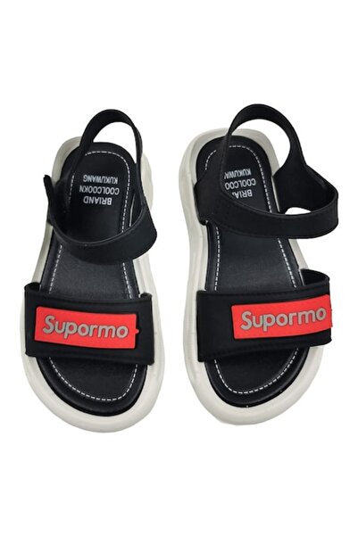 Doty Children's SummerSup Sandals, Quality Materials, Velcro Strap, Black, Size 30