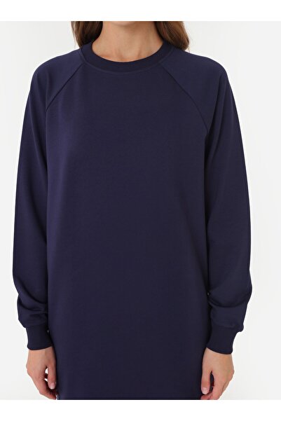 Benin Базовий велосипедний комір, рукави реглан, довгий двокомпонентний спортивний костюм - темно-синій -