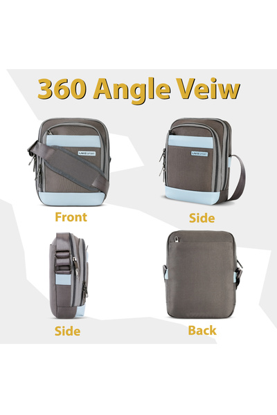 Lavie Sport Athos26 Medium Sling | Crossbody (Grey/Pblue)