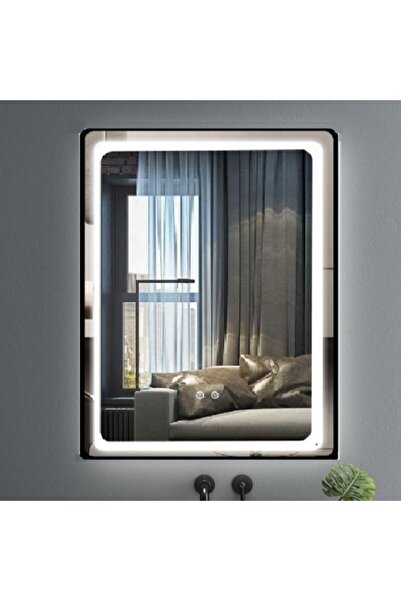 Smack Oglindă LED și tactilă, cu funcție de dezaburire, 60 x 80 cm, ramă din ...