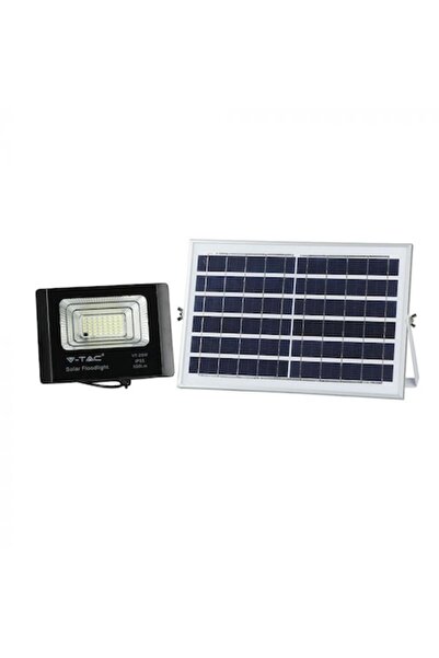 V-TAC LED Projector with Solar Panel 8573, Remote Included, 12W, 550 lm, Whit...