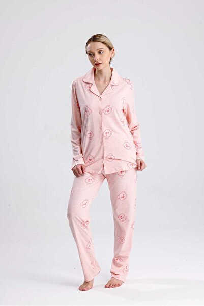 Yeniİnci طقم بيجامة قطنية 5009