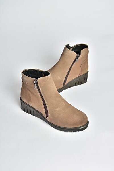 Fox Shoes V324800402 Γυναικείες μπότες από γνήσιο δέρμα βιζόν από σουέτ