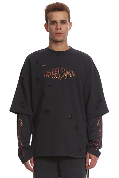 LES BENJAMINS Gece Mavisi SweaT-Shirt