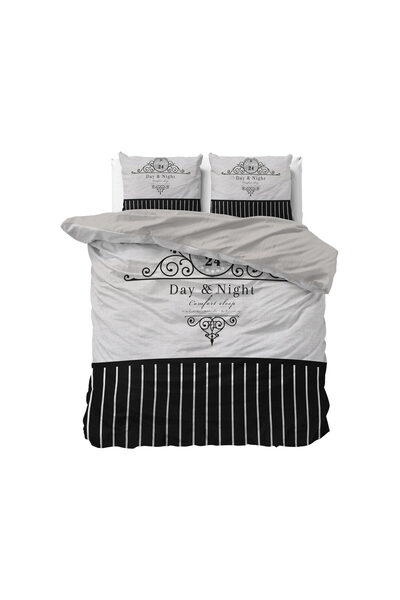 Sleeptime Premium bed linen set - OEKO-TEX® Standard 100, Black, Microfiber, 200 x 200 cm, Origin Netherlands