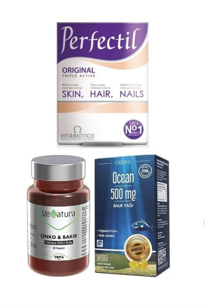 VeNatura Biotin, Niasin, Riboflavin, Çinko 30 Tablet + Çinko&bakır 60 Kapsül ...