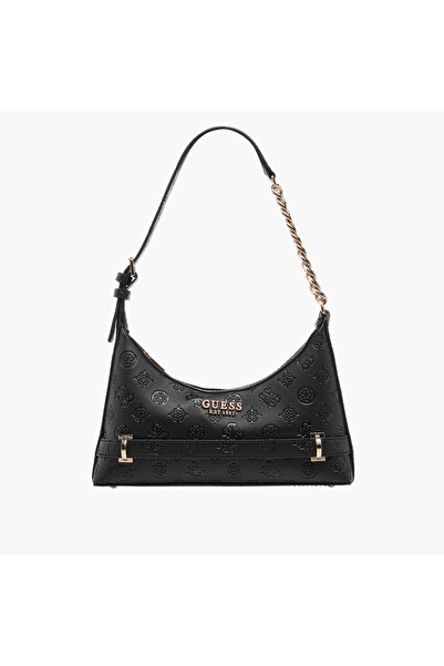 Guess حقيبة كتف منقوشة بحزام قابل للتعديل