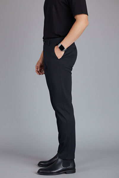 hello7 Ανδρικό παντελόνι γραφείου/καθημερινό με σχέδιο Slim Fit