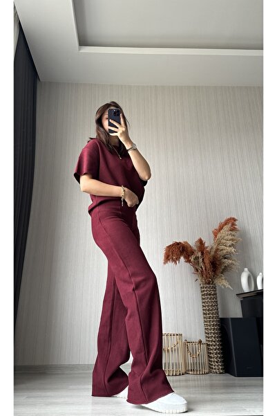 ButikNo35 Burgundy Corduroy Basic Set