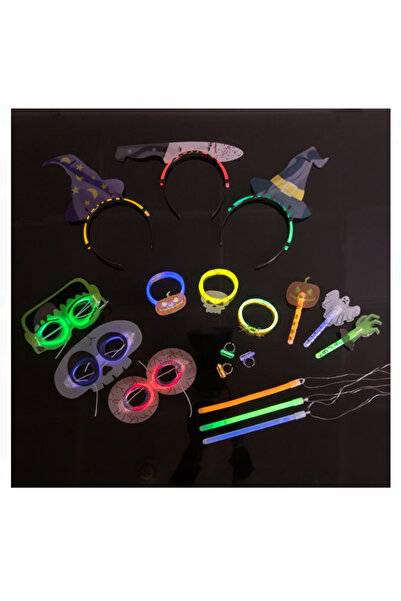 Lumi LUXURY Glow in the Dark Halloween Accessory Set 18 pieces